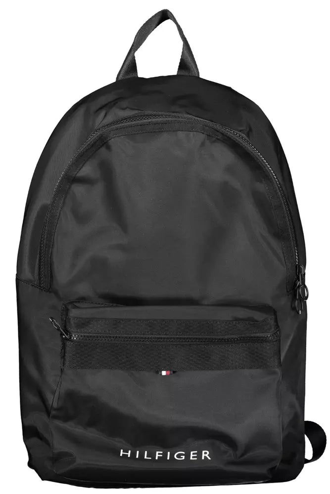 Tommy Hilfiger Black Polyester Men Men's Backpack