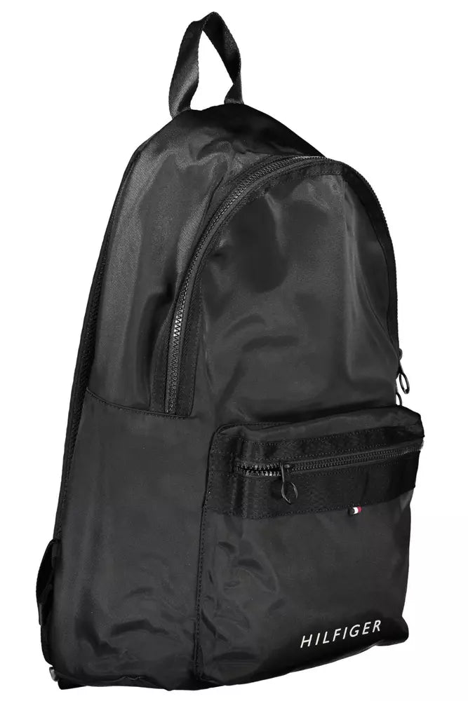 Tommy Hilfiger Black Polyester Men Men's Backpack