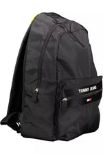 Tommy Hilfiger Black Polyester Men Men's Backpack