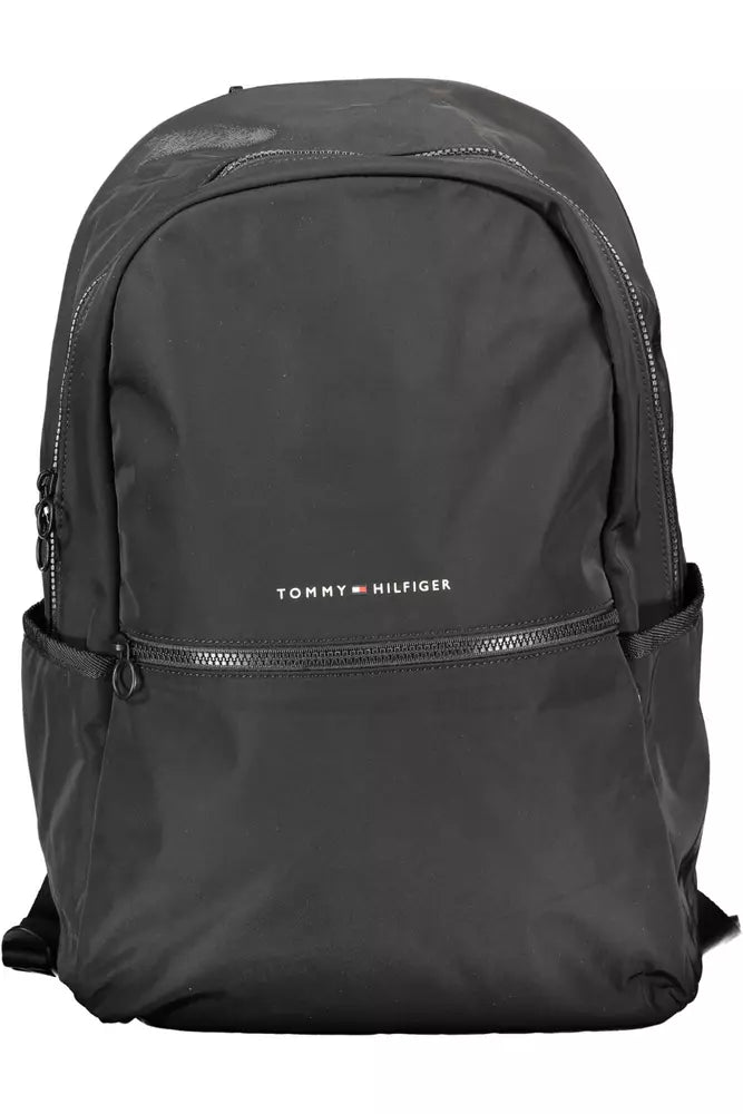 Tommy Hilfiger Black Polyester Men Men's Backpack