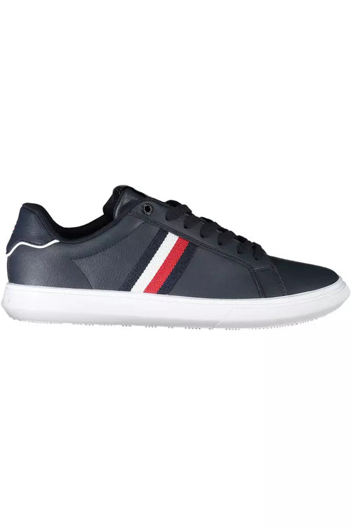 Tommy Hilfiger Blue Leather Men Men's Sneaker