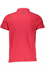 Cavalli Class Red Cotton Men Polo Men's Shirt