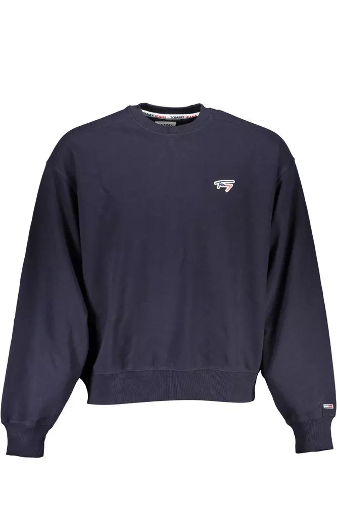 Tommy Hilfiger Blue Cotton Men Men's Sweater