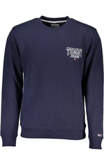 Tommy Hilfiger Blue Cotton Men Men's Sweater