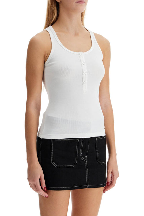 Courreges Women's 90'S Ribbed Tank Top With