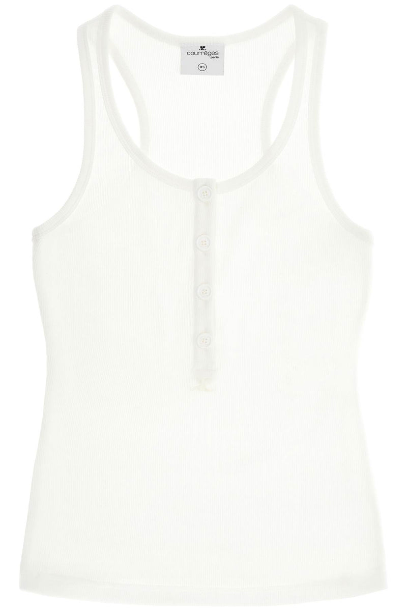 Courreges Women's 90'S Ribbed Tank Top With