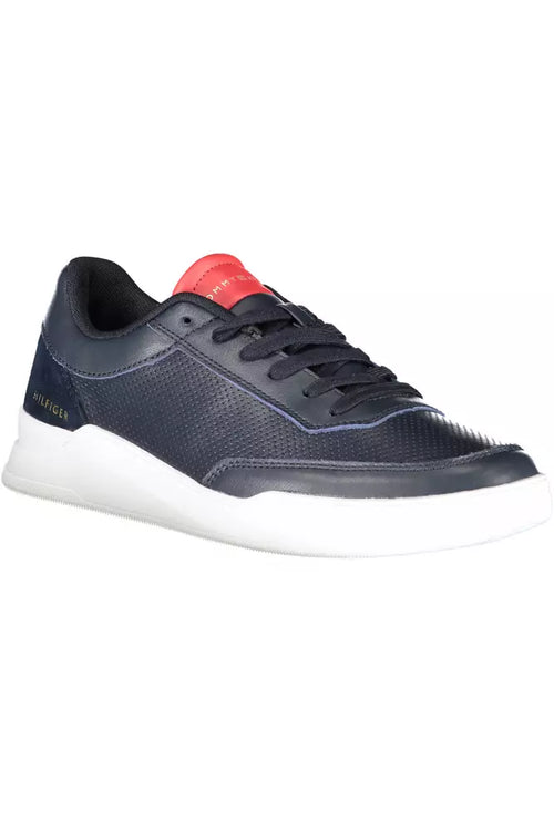 Tommy Hilfiger Blue Leather Men Men's Sneaker