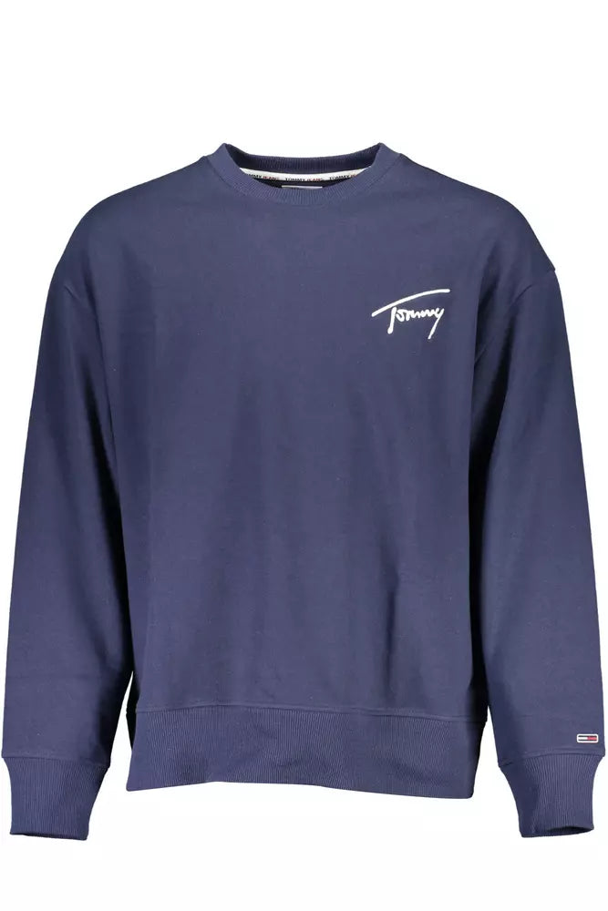 Tommy Hilfiger Blue Cotton Men Men's Sweater