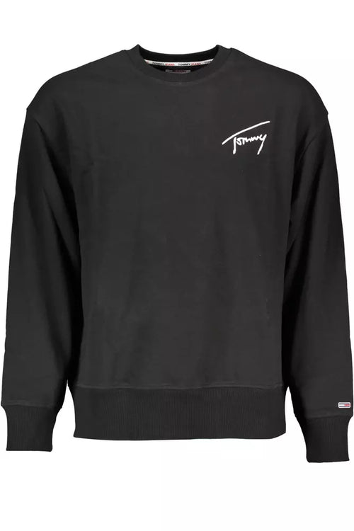 Tommy Hilfiger Black Cotton Men Men's Sweater