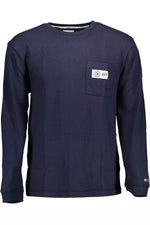 Tommy Hilfiger Blue Cotton Men Men's Sweater