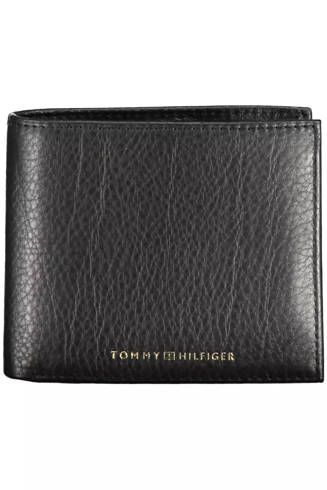 Tommy Hilfiger Black Leather Men Men's Wallet