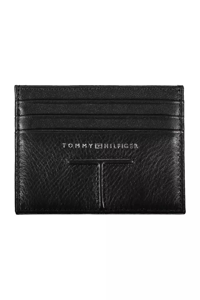 Tommy Hilfiger Black Leather Men Men's Wallet