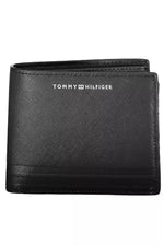 Tommy Hilfiger Black Leather Men Men's Wallet