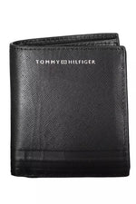 Tommy Hilfiger Black Leather Men Men's Wallet