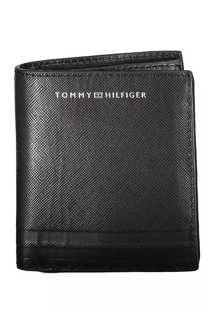 Tommy Hilfiger Black Leather Men Men's Wallet