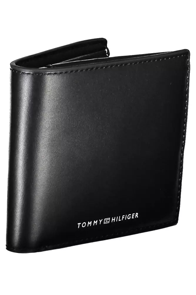 Tommy Hilfiger Black Leather Men Men's Wallet