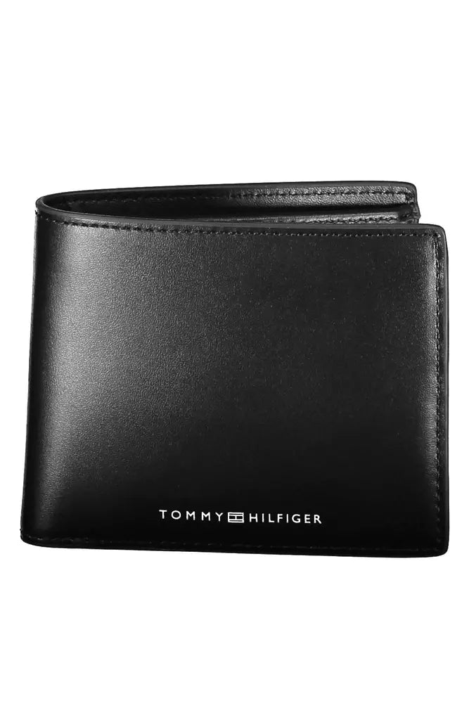 Tommy Hilfiger Black Leather Men Men's Wallet