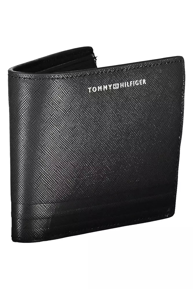 Tommy Hilfiger Black Leather Men Men's Wallet