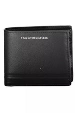 Tommy Hilfiger Black Leather Men Men's Wallet