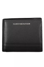 Tommy Hilfiger Black Leather Mens Men's Wallet