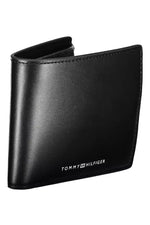 Tommy Hilfiger Black Leather Men Men's Wallet