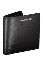 Tommy Hilfiger Black Leather Men Men's Wallet