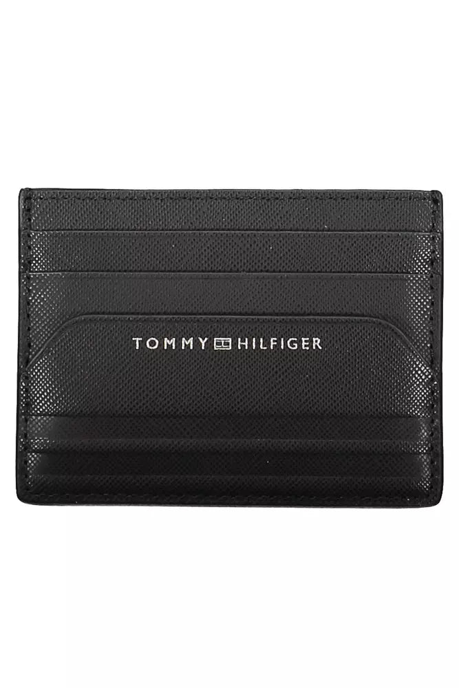 Tommy Hilfiger Black Leather Men Men's Wallet