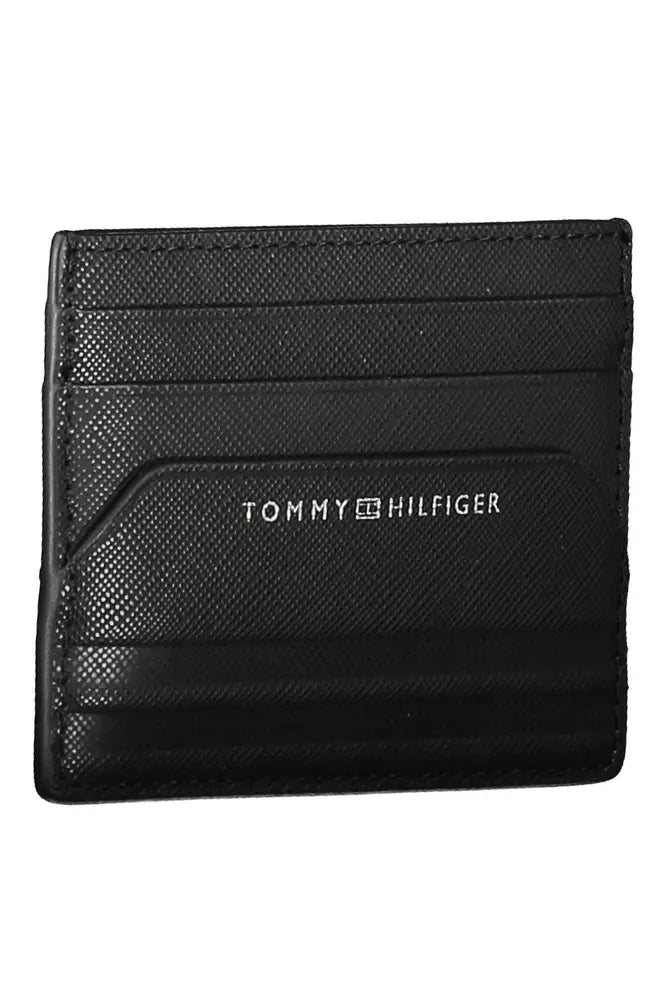 Tommy Hilfiger Black Leather Men Men's Wallet