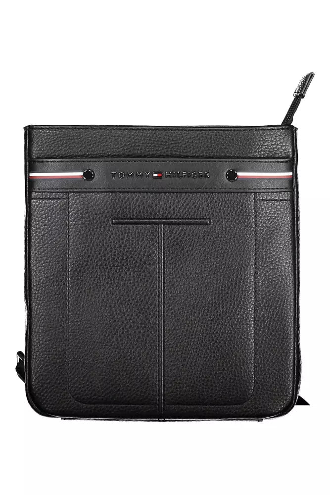 Tommy Hilfiger Black Polyethylene Men Shoulder Men's Bag