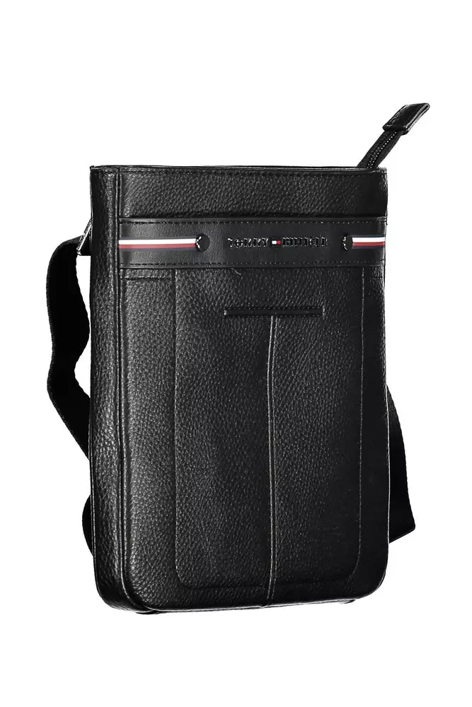 Tommy Hilfiger Black Polyethylene Men Shoulder Men's Bag