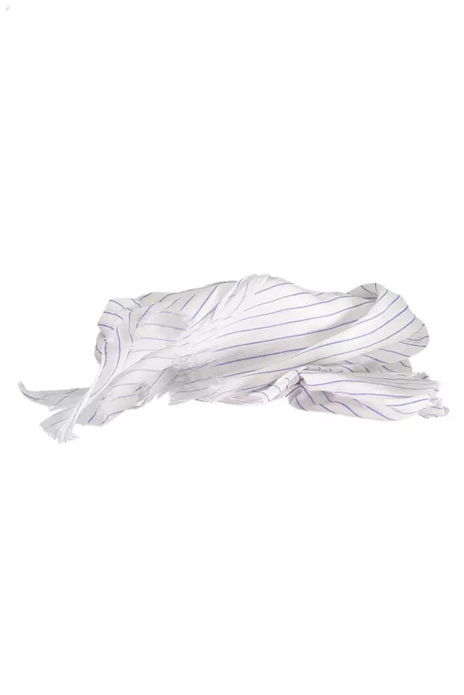 Gant White Cotton Men Men's Scarf