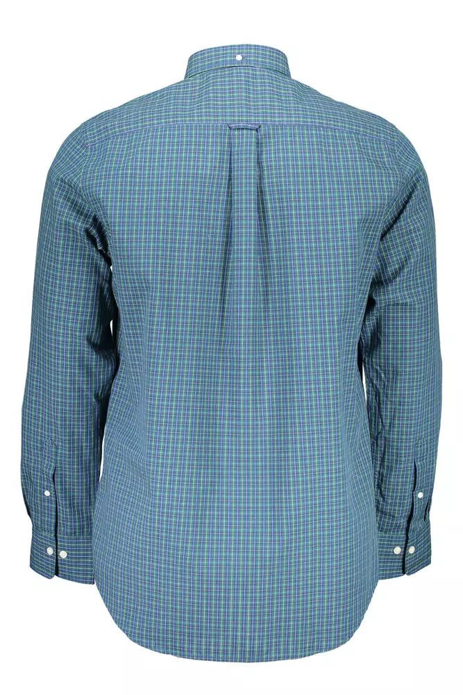 Gant Blue Cotton Men Men's Shirt