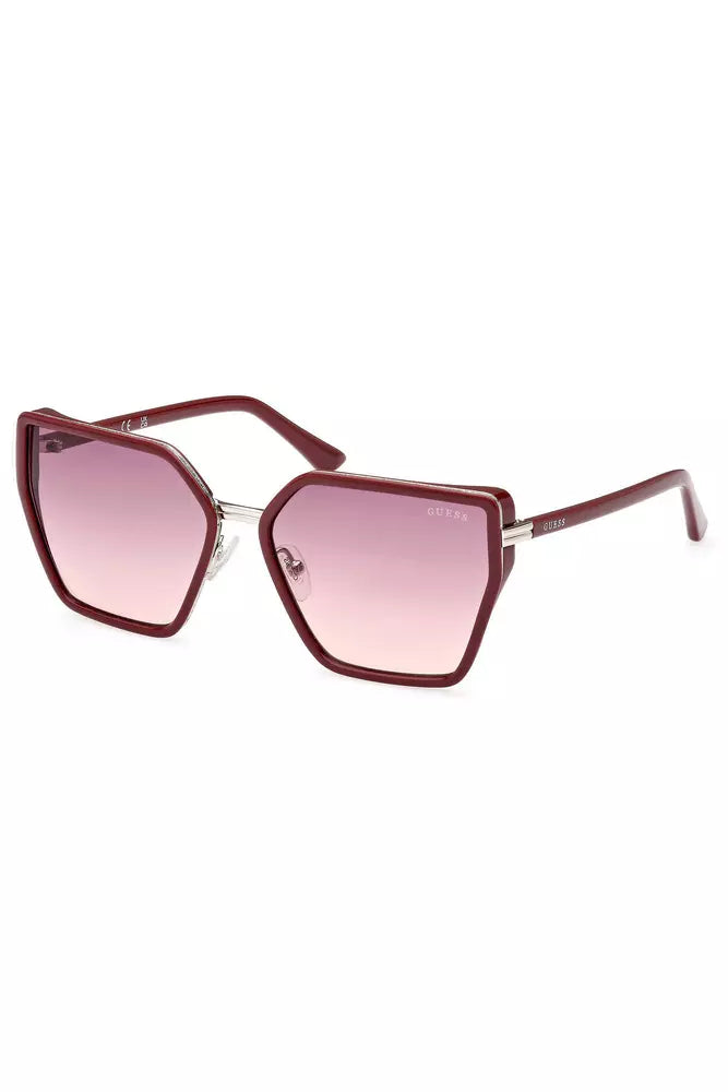 Guess Jeans Red Injected Women Women's Sunglass