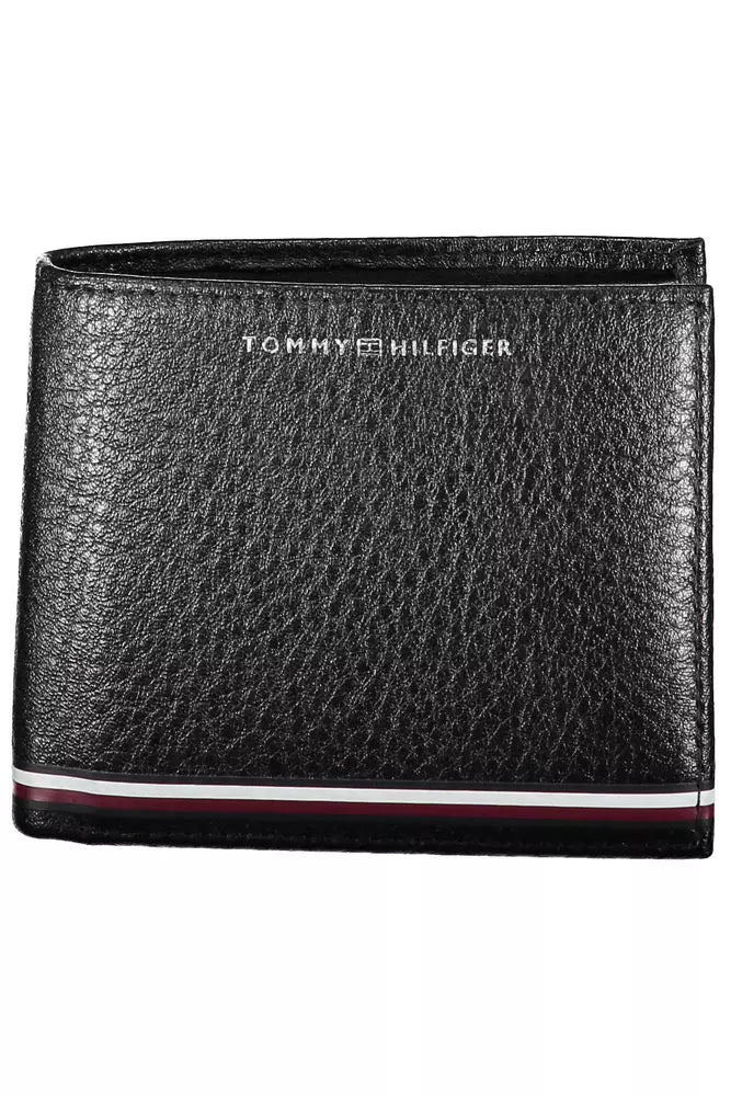 Tommy Hilfiger Black Leather Men Men's Wallet