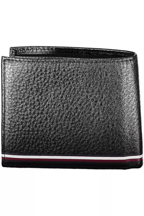 Tommy Hilfiger Black Leather Men Men's Wallet