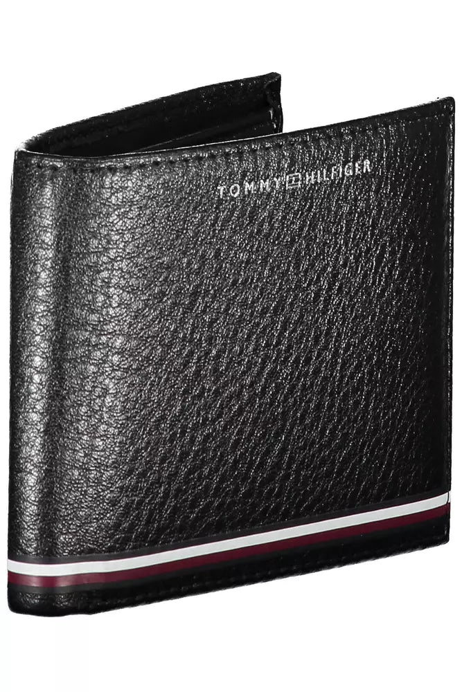 Tommy Hilfiger Black Leather Men Men's Wallet