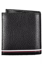 Tommy Hilfiger Black Leather Men Men's Wallet