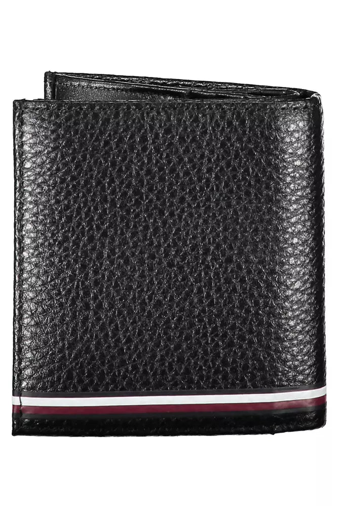 Tommy Hilfiger Black Leather Men Men's Wallet