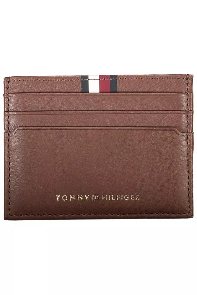 Tommy Hilfiger Brown Leather Men Men's Wallet