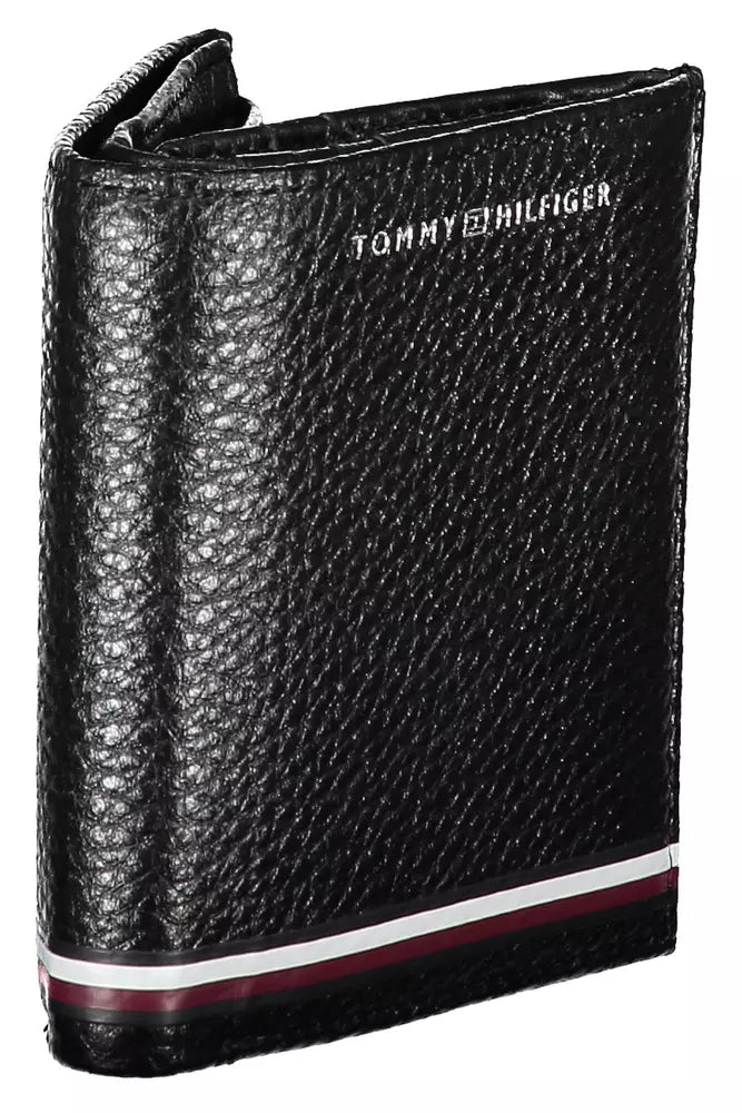 Tommy Hilfiger Black Leather Men Men's Wallet