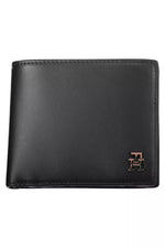 Tommy Hilfiger Black Leather Men Men's Wallet