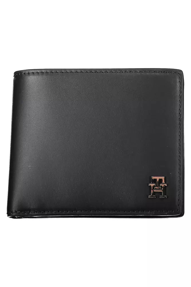 Tommy Hilfiger Black Leather Men Men's Wallet