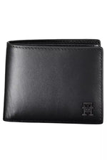 Tommy Hilfiger Black Leather Men Men's Wallet