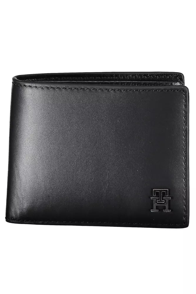 Tommy Hilfiger Black Leather Men Men's Wallet