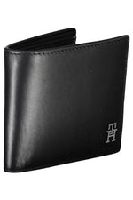 Tommy Hilfiger Black Leather Men Men's Wallet