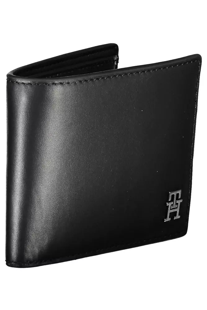 Tommy Hilfiger Black Leather Men Men's Wallet