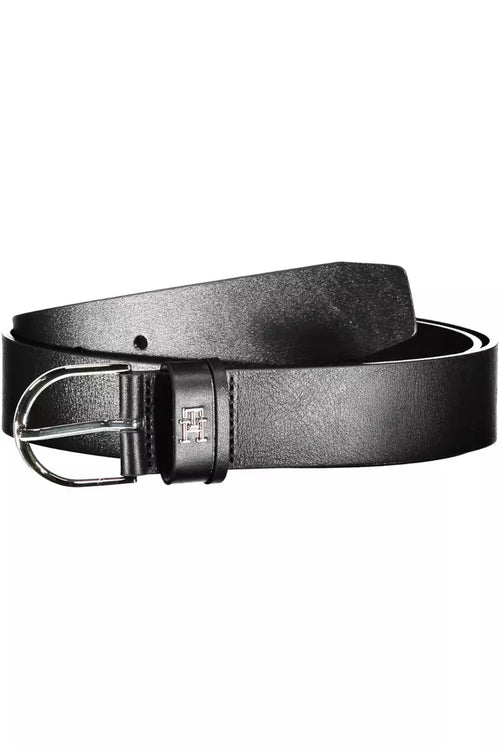 Tommy Hilfiger Black Leather Women Women's Belt