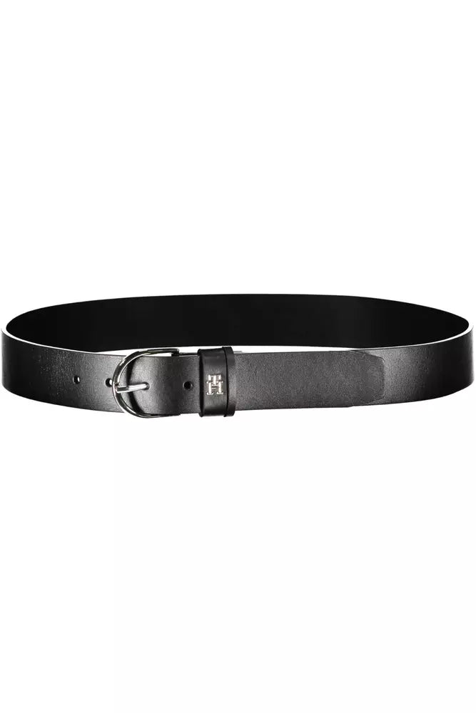 Tommy Hilfiger Black Leather Women Women's Belt