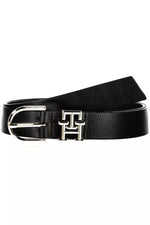 Tommy Hilfiger Black Leather Women Women's Belt