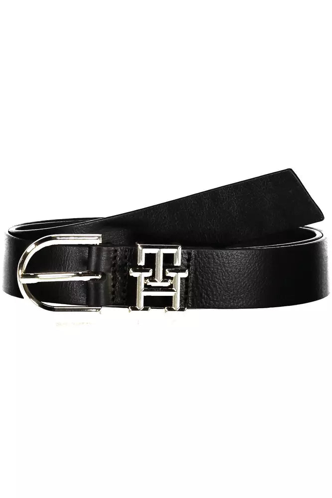 Tommy Hilfiger Black Leather Women Women's Belt